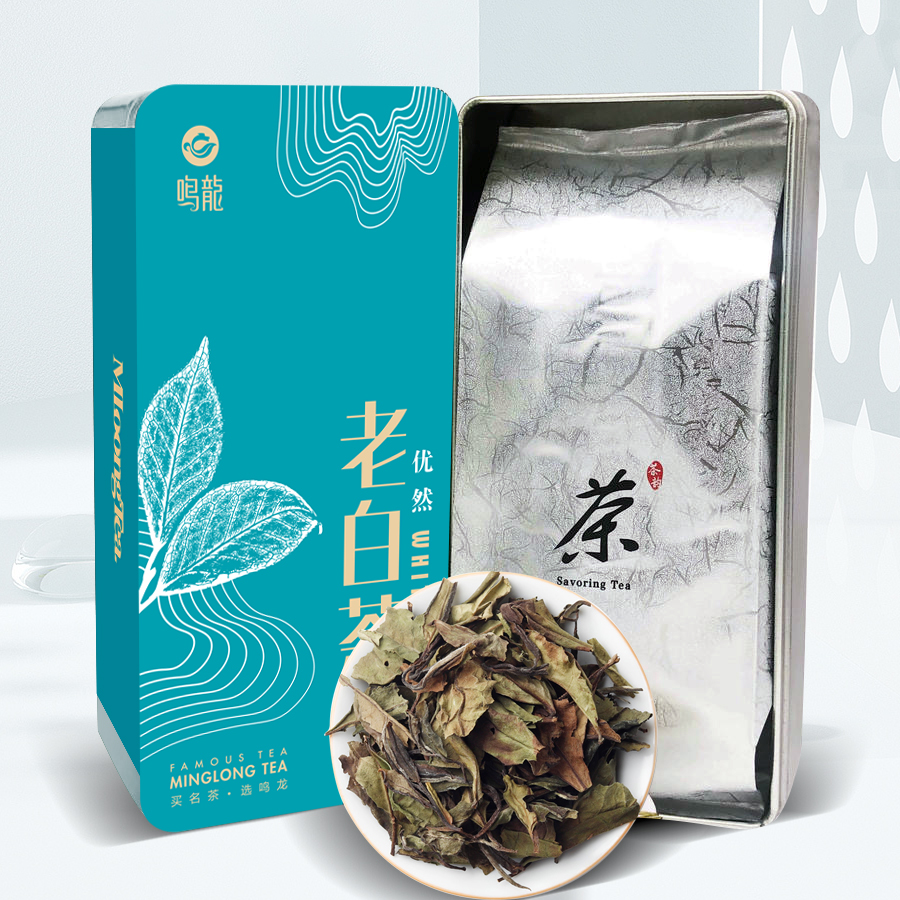 【买一送一】鸣龙优然老白茶 精选一级福鼎白茶（寿眉）80克