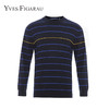 YvesFigarau伊夫·费嘉罗秋冬新款100%绵羊毛套头舒适保暖打底条纹休闲毛衣901101 商品缩略图0