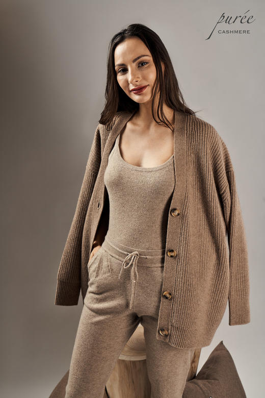 #1995「FEEL AT HOME DUO」100% CASHMERE 华夫格羊绒套装 商品图10