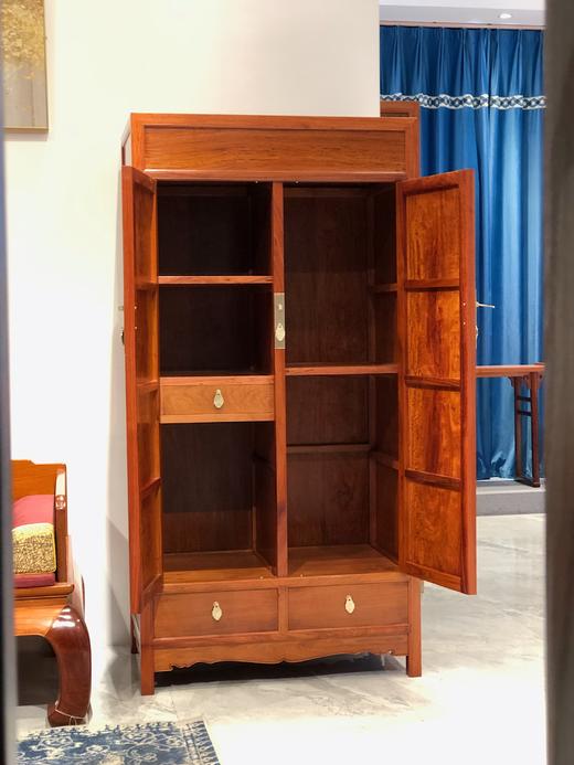 红桥红  家具严选  缅甸花梨（大果紫檀）  【弯腿罗汉床组合】 商品图9