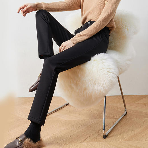 裁缝学苑AG117 加绒女裤子纸样女士直筒高腰休闲西装裤打版裁剪图 商品图1