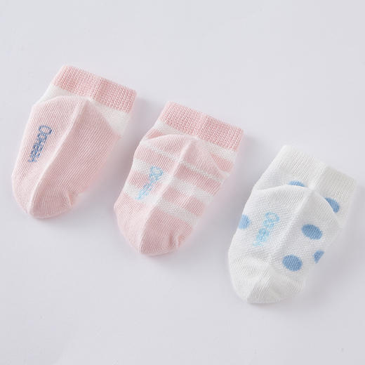 英氏婴儿宝宝透气薄款袜新生婴儿春秋幼儿袜3双装春秋款YIWCJ01018A01 商品图7