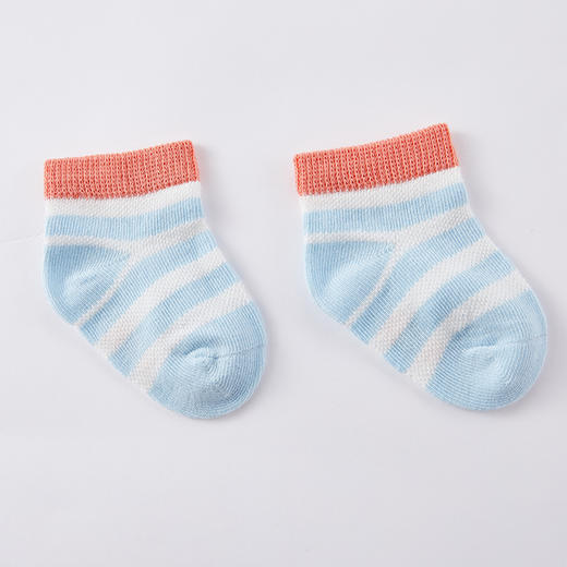 英氏婴儿宝宝透气薄款袜新生婴儿春秋3双装幼儿袜春秋款YIWCJ01017A01 商品图4