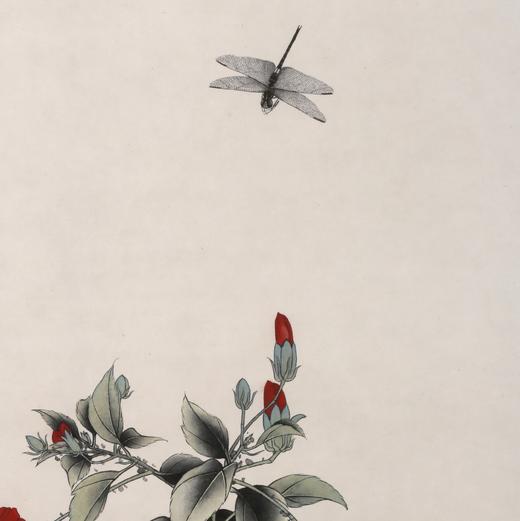 【定制书画】于非闇《春日杜鹃图》纸本 立轴 馆藏书画高仿复制艺术品（付款后28天内发货） 商品图3