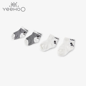 英氏婴儿宝宝透气薄款袜2双装新生婴儿春秋幼儿袜春秋款YIWCJ01014A01