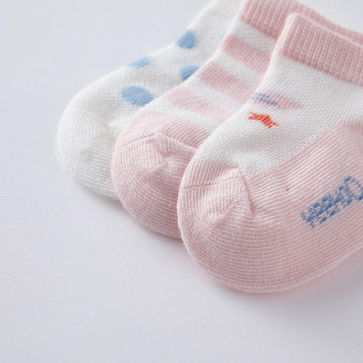 英氏婴儿宝宝透气薄款袜新生婴儿春秋幼儿袜3双装春秋款YIWCJ01018A01 商品图2