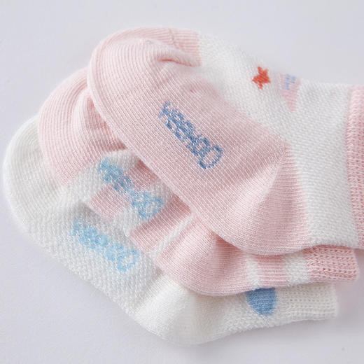 英氏婴儿宝宝透气薄款袜新生婴儿春秋幼儿袜3双装春秋款YIWCJ01018A01 商品图6