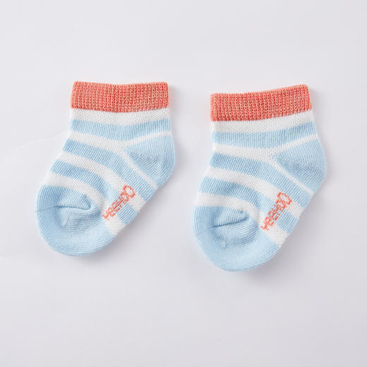 英氏婴儿宝宝透气薄款袜新生婴儿春秋3双装幼儿袜春秋款YIWCJ01017A01 商品图3