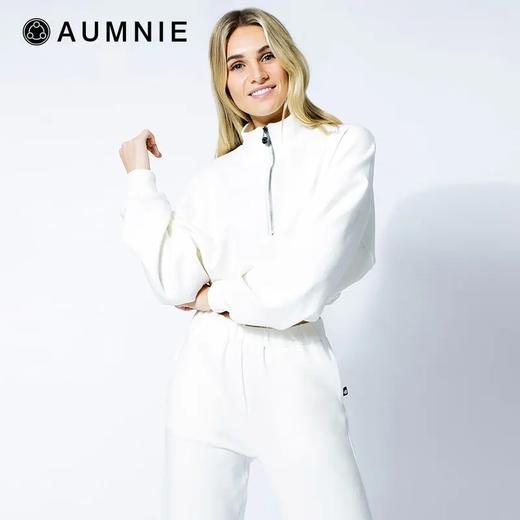 AUMNIE| 短款半开襟拉链卫衣 商品图1