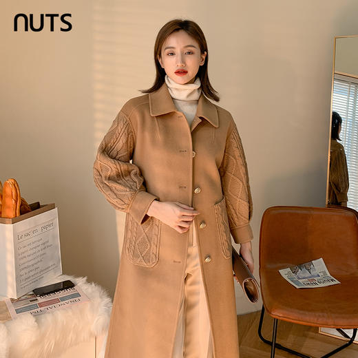 NUTS手工毛呢长外套141156303 商品图2