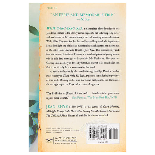 预售 【中商原版】藻海无边 英文原版 Wide Sargasso Sea Jean Rhys 商品图2