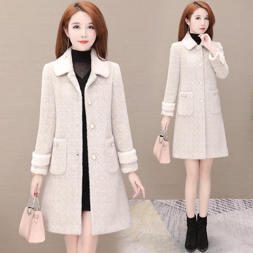 YWE  Q57X中长款时尚气质优雅貂绒外套 商品图2