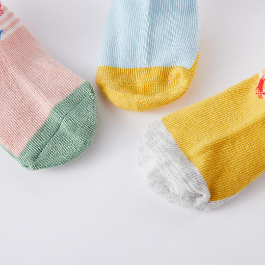 英氏婴儿宝宝透气薄款袜3双装新生婴儿春秋幼儿袜春秋款YIWCJ01013A01 商品图9