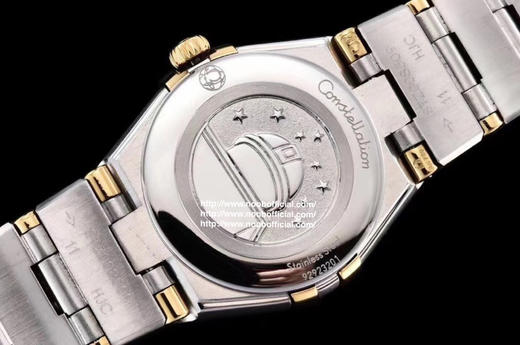 【璀璨星空，女神同款】GF厂 欧米茄 第五代星⁠座⁠系⁠列 25mm 瑞士石英女士腕表。整表经过了精致⁠的打磨处理⁠，表链的横向拉丝璀璨耀眼（白！亮！美！不是所有的不锈钢都叫精钢！） 商品图6