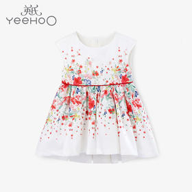 英氏21年春新款碎花背心裙淑女裙YRLFJ11035A01