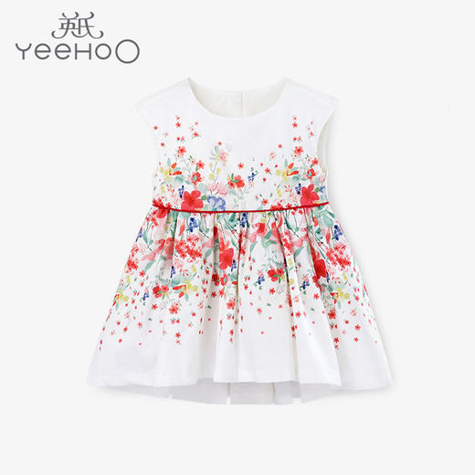 英氏21年春新款碎花背心裙淑女裙YRLFJ11035A01 商品图0