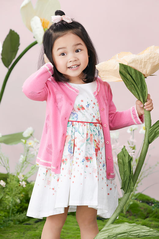 英氏21年春新款碎花背心裙淑女裙YRLFJ11035A01 商品图4