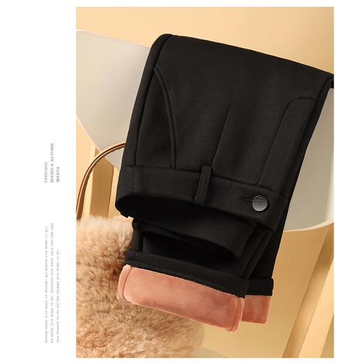 裁缝学苑AG117 加绒女裤子纸样女士直筒高腰休闲西装裤打版裁剪图 商品图2