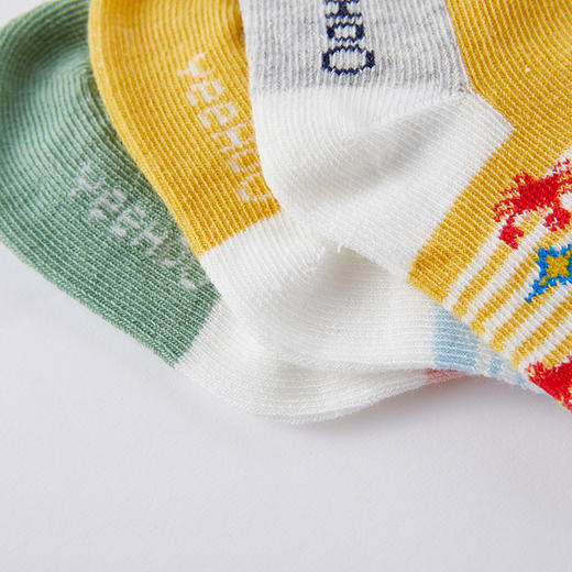 英氏婴儿宝宝透气薄款袜3双装新生婴儿春秋幼儿袜春秋款YIWCJ01013A01 商品图6