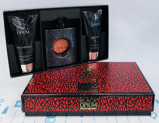 YSL 黑鸦片套盒（香水50ml+身体乳50ml*2）（267632） 商品图0
