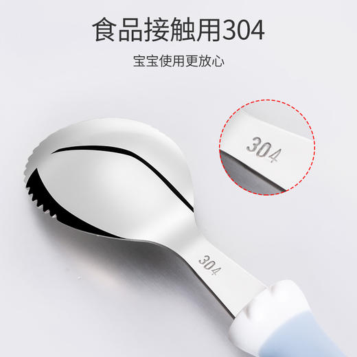 小袋鼠巴布婴儿刮苹果泥勺子宝宝辅食工具神器水果勺餐具碗勺套装 商品图4