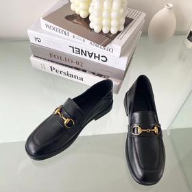 【百图lulu好物】【经典乐福鞋】超软，一脚蹬入温柔乡，可以穿着去跑马拉松的，马鞍扣 经典 超纤皮质乐福鞋