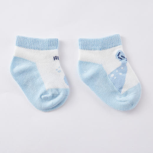 英氏婴儿宝宝透气薄款袜新生婴儿春秋3双装幼儿袜春秋款YIWCJ01017A01 商品图6