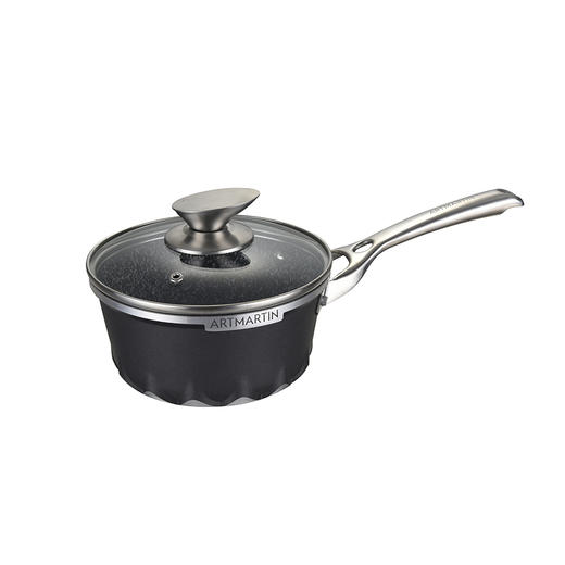 【818内购会】Amercook阿米尔  黑色火焰马丁系列16CM单柄奶锅 商品图2