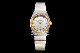 【璀璨星空，女神同款】GF厂 欧米茄 第五代星⁠座⁠系⁠列 25mm 瑞士石英女士腕表。整表经过了精致⁠的打磨处理⁠，表链的横向拉丝璀璨耀眼（白！亮！美！不是所有的不锈钢都叫精钢！）