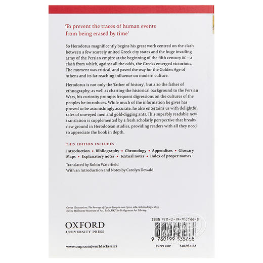 预售 【中商原版】希罗多德历史（牛津世界经典系列）英文原版 The Histories (Oxford Worlds Classics) 商品图2