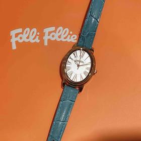 芙丽芙丽/Folli Follie 罗马数字表盘皮表带经典简约