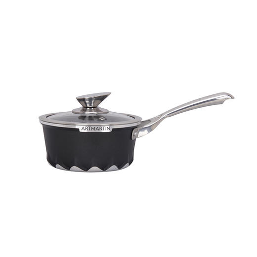 【818内购会】Amercook阿米尔  黑色火焰马丁系列16CM单柄奶锅 商品图3