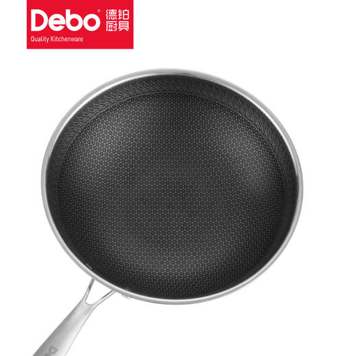 Debo 德铂304不锈钢蜂窝炒锅多用锅 商品图3