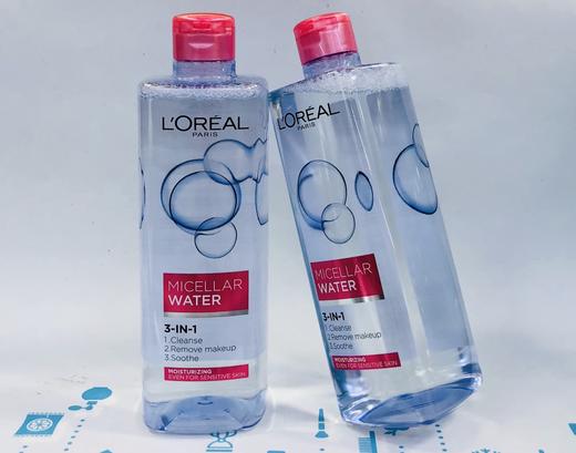 欧莱雅三合一卸妆洁颜水400ml- 红（030240） 商品图0