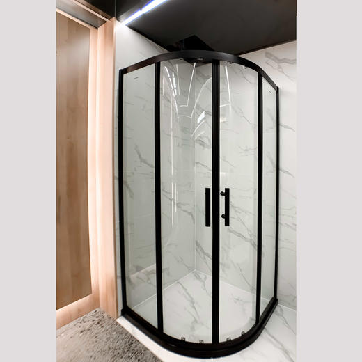 哑黑白玻淋浴房 商品图0