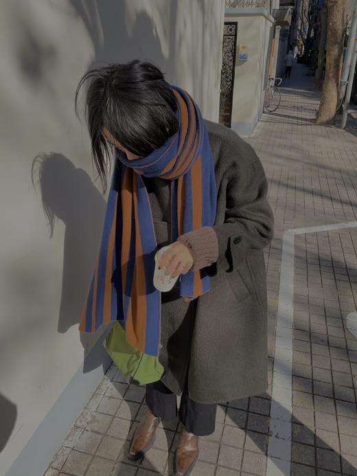 HIDEMI 羊驼毛大口袋简约设计感小立领大衣 商品图7