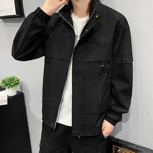 【服饰鞋包】*优选新款夹克男韩版立领外套休闲上衣男士夹克衫工装男装外套 商品图2
