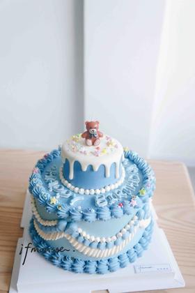 「男士」复古小双层 小熊蜡烛款