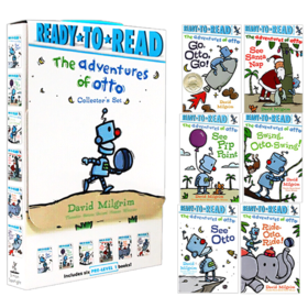 机器人冒险6册盒装 分级读物 英文原版 The Adventures of Otto Ready to Read 英文版儿童英语启蒙阅读绘本 进口幽默搞笑故事书