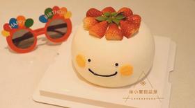 【草莓屋】草莓胡巴 | 草莓戚风蛋糕，卡通蛋糕
