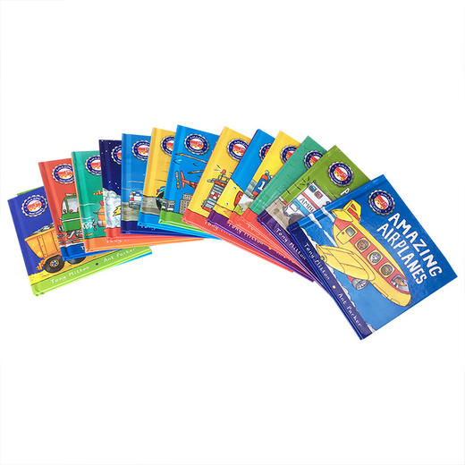 神奇的机器14册盒装 英文原版 Amazing Machines Big Truckload of Fun 精装全彩图画书 消防车 飞机 火箭 英文版交通工具科普绘本 商品图1