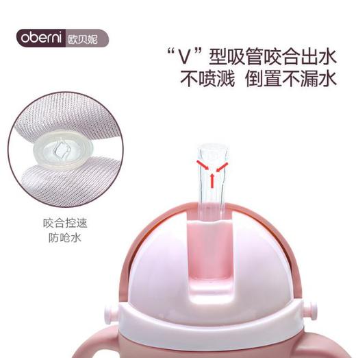 【母婴】*	 欧贝妮  儿童带吸管水杯学饮杯 商品图2