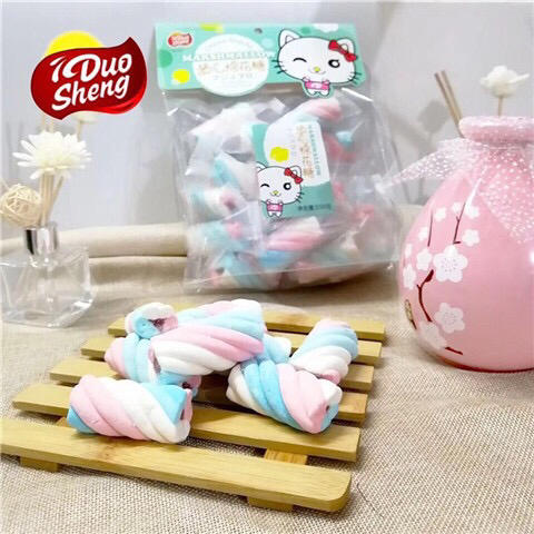 多胜喵妮卡爱心棉花糖158g袋芒果味软糖休闲零食-随机发货-会员6折-图片仅供参考 商品图1