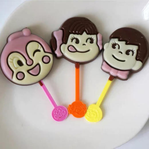 日本进口-不二家双棒巧克力棒棒糖 卡通人物-随机发货-会员6折 商品图3