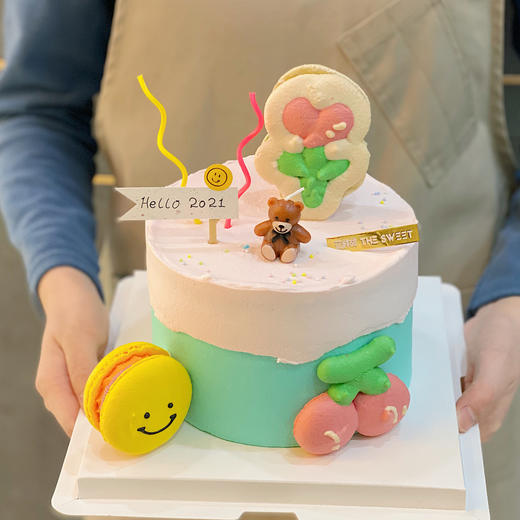 10人助力立省70！梦幻小熊花园 · 马卡龙蛋糕  带着可爱跨年 商品图0