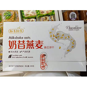 【7.9元/盒】布卡拉卡奶昔燕麦味脆芯饼干408g（0706958） 商品图0