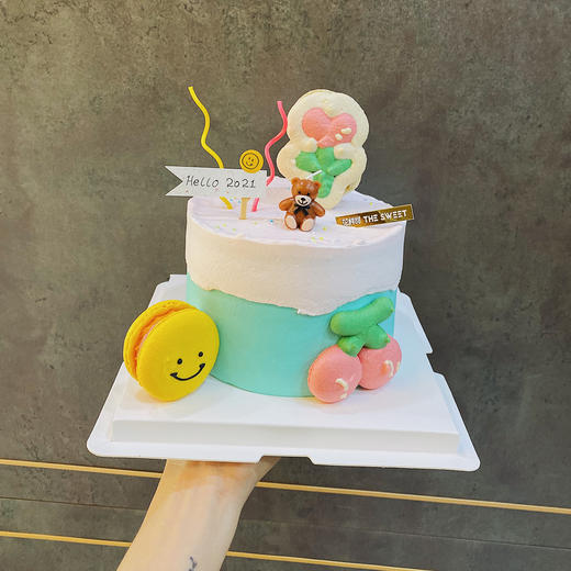 10人助力立省70！梦幻小熊花园 · 马卡龙蛋糕  带着可爱跨年 商品图1