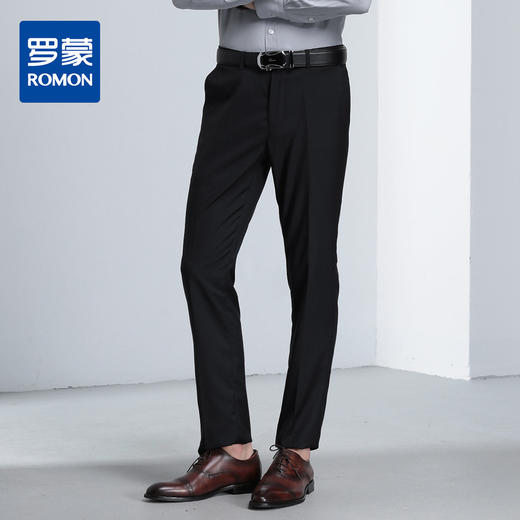 【冰丝凉爽】罗蒙西裤男夏季薄款免烫抗皱商务休闲男士长裤男式西裤 商品图4