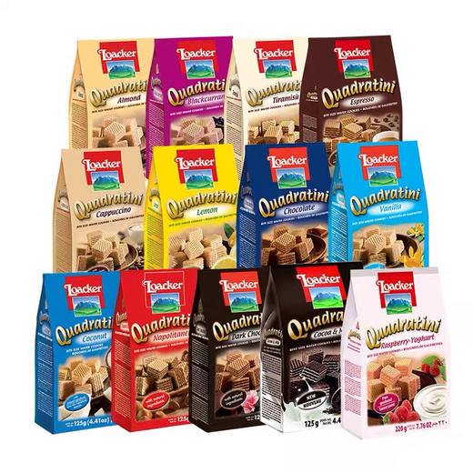 意大利进口Loacker莱家粒粒威化饼干125g多口味夹心饼干-会员6折-口味随机发货-特别请备注 商品图1