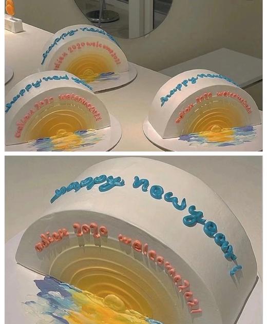 跨年蛋糕 半圆形蛋糕 商品图0